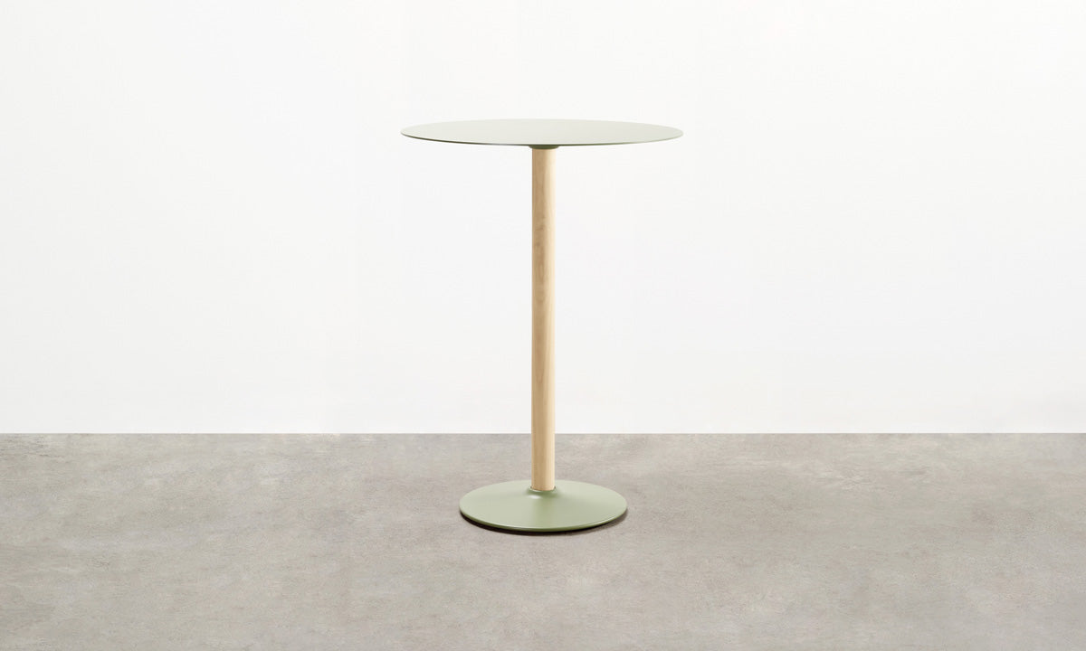 Round Seam Bar Table 75 dia x 105cmH