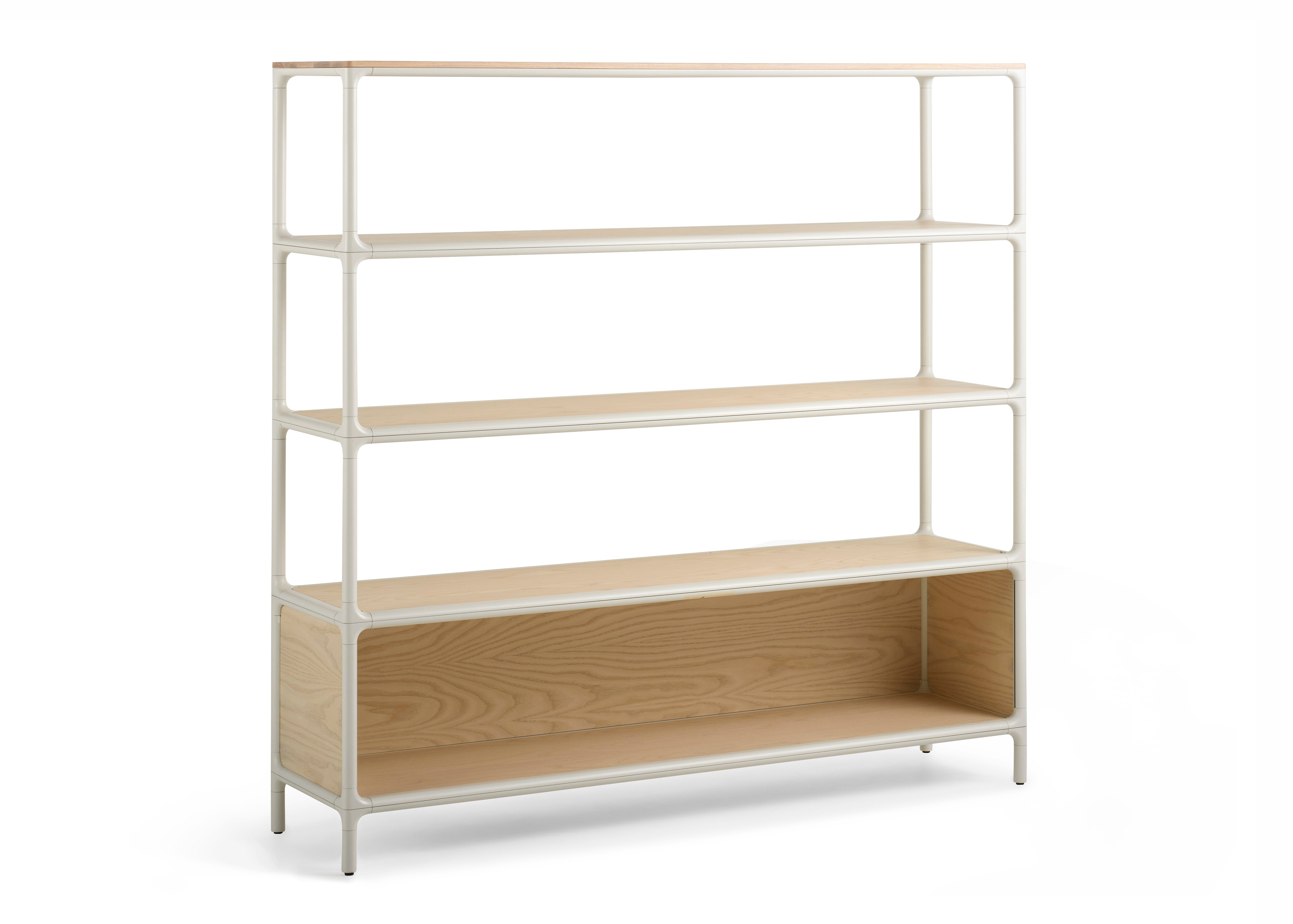 Molloy shelving - 1800x450, Ash/white