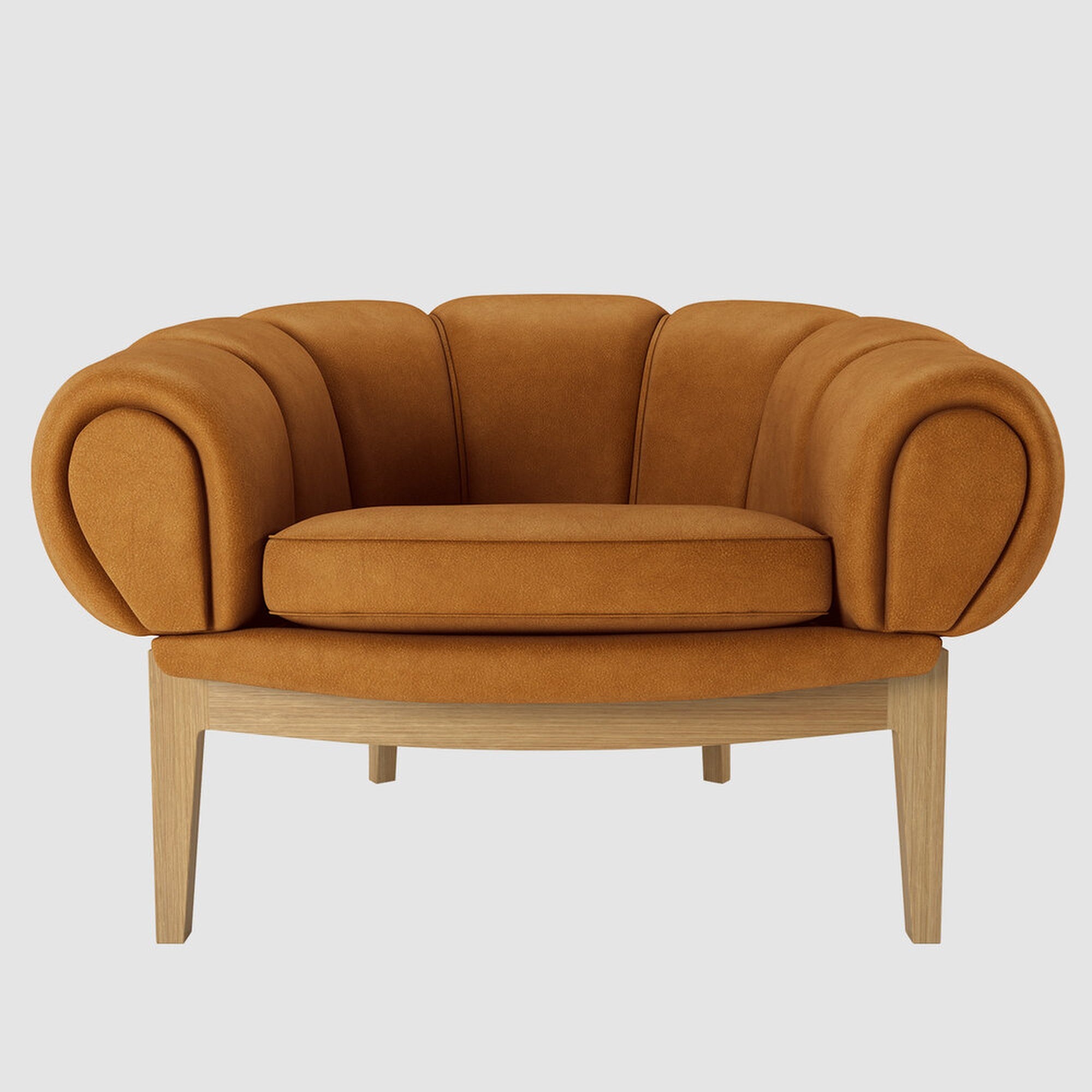 Croissant Lounge Chair - Oak