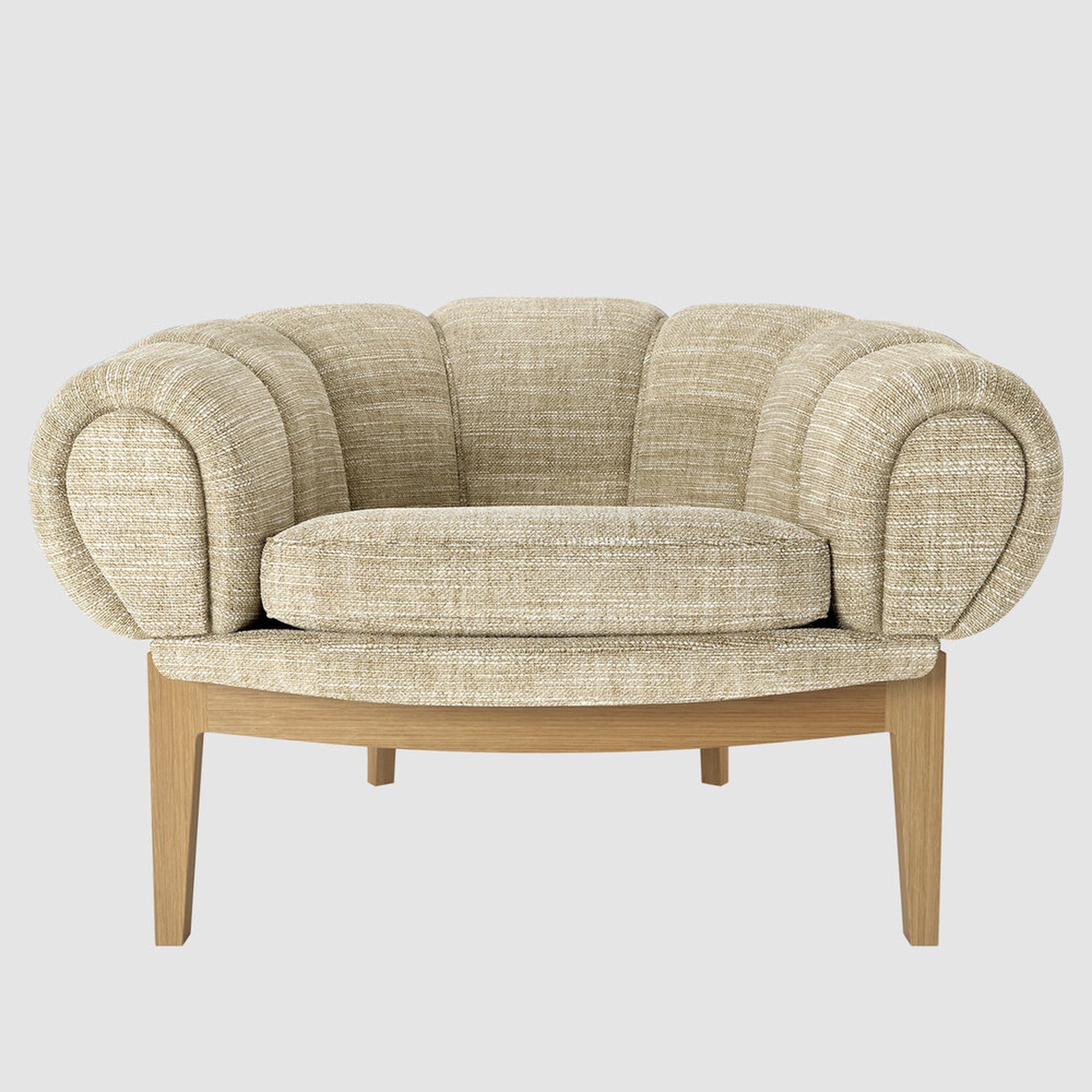 Croissant Lounge Chair - Oak