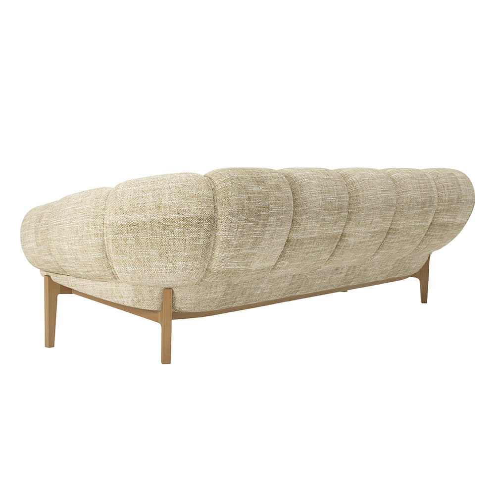 Croissant 3 Seater Sofa - Oak