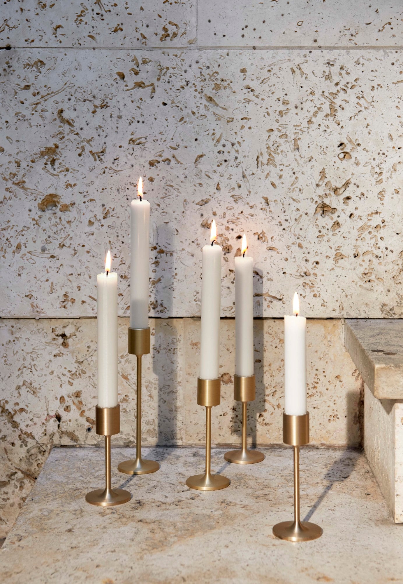 Collect Candleholder SC57, Brass. H11cm.