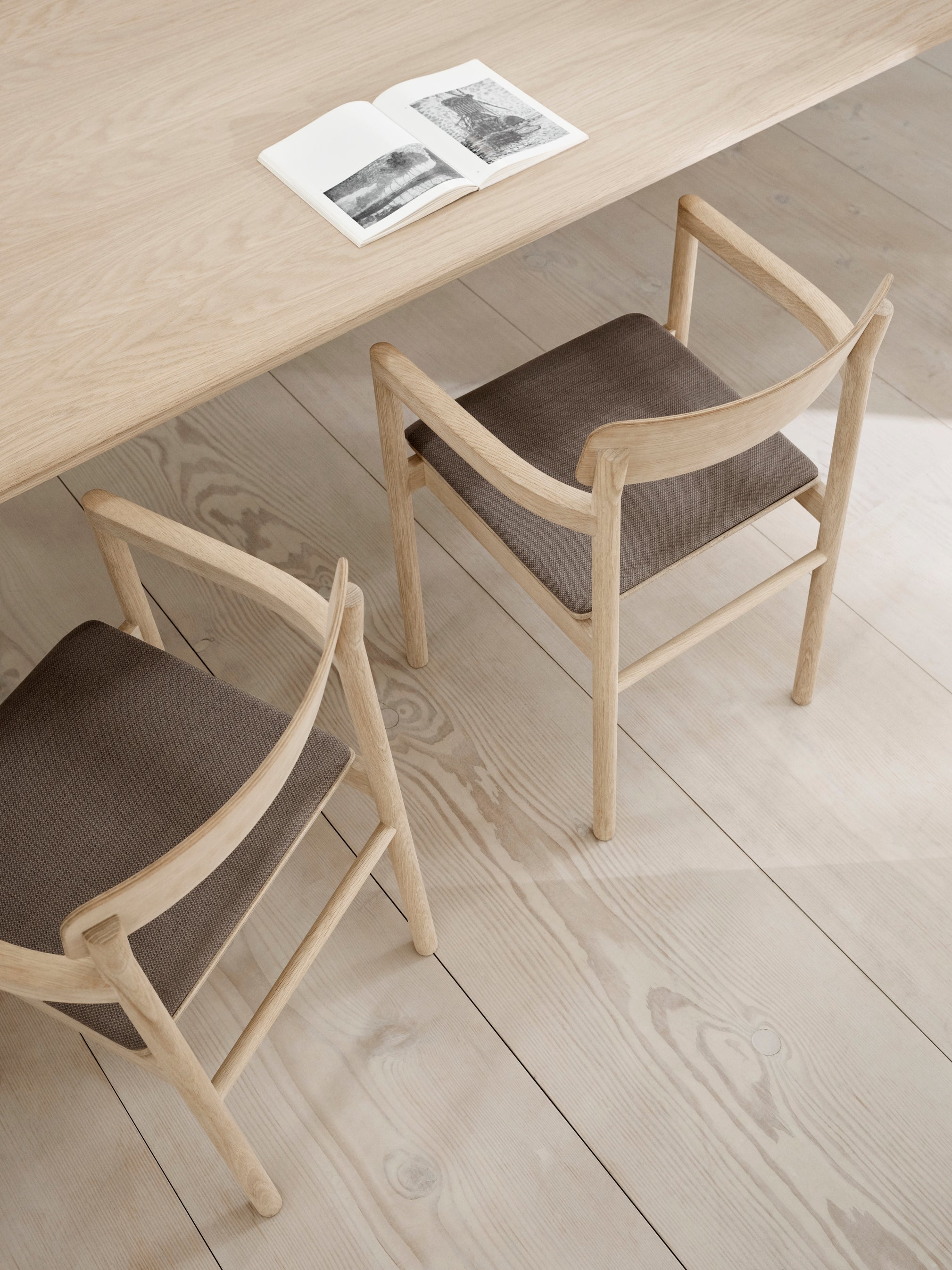 Post Armchair - Seat Upholstered