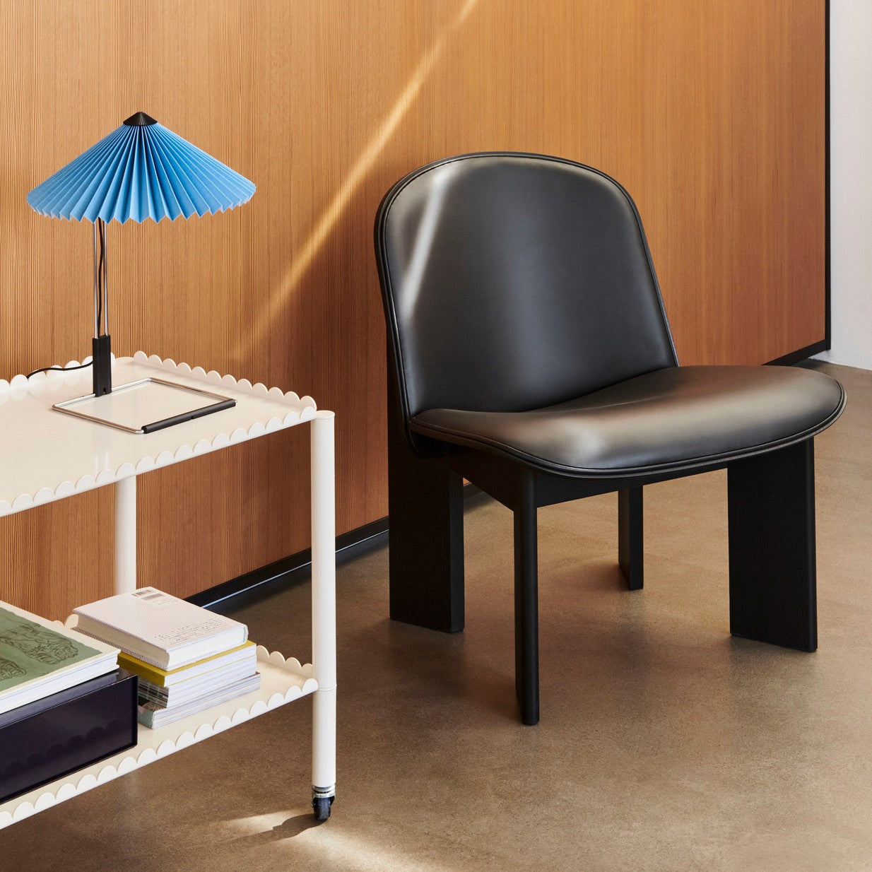 Chisel Lounge Chair - Front Uph, Oak