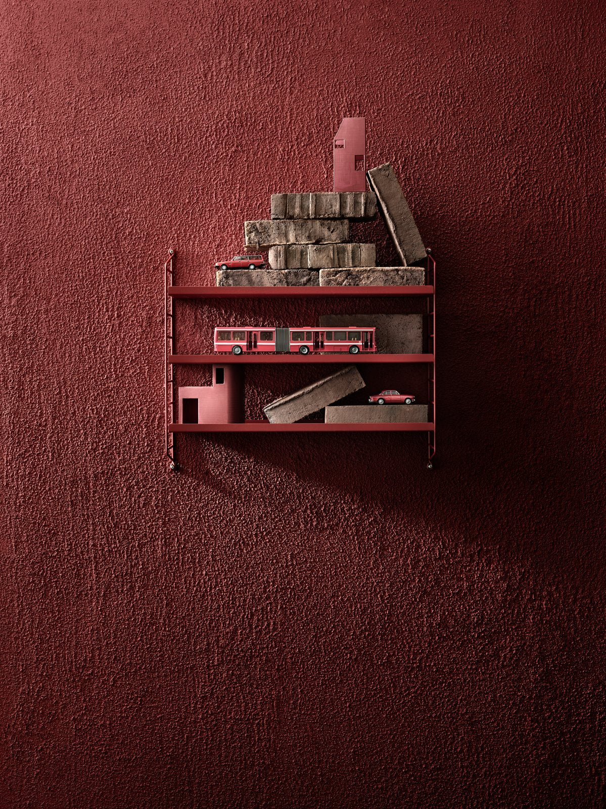 String Pocket Metal Shelf