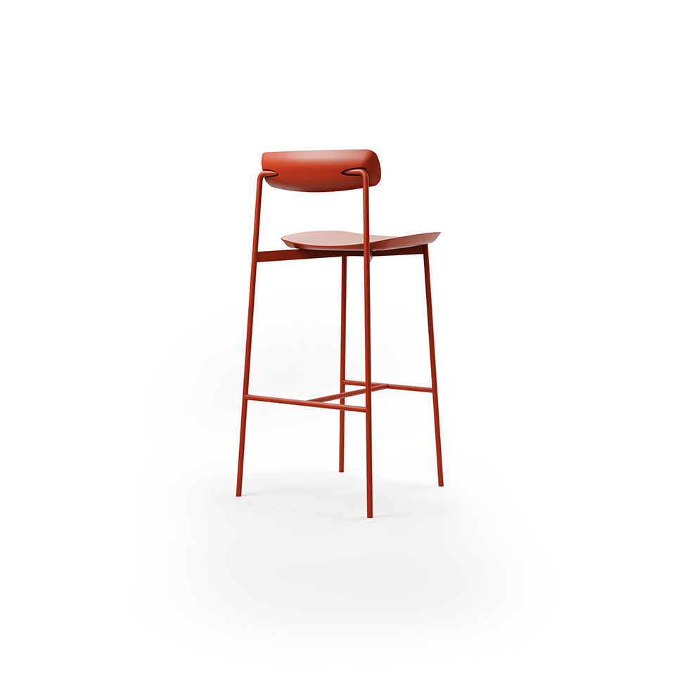Sia Outdoor 750 Stool - Terra red