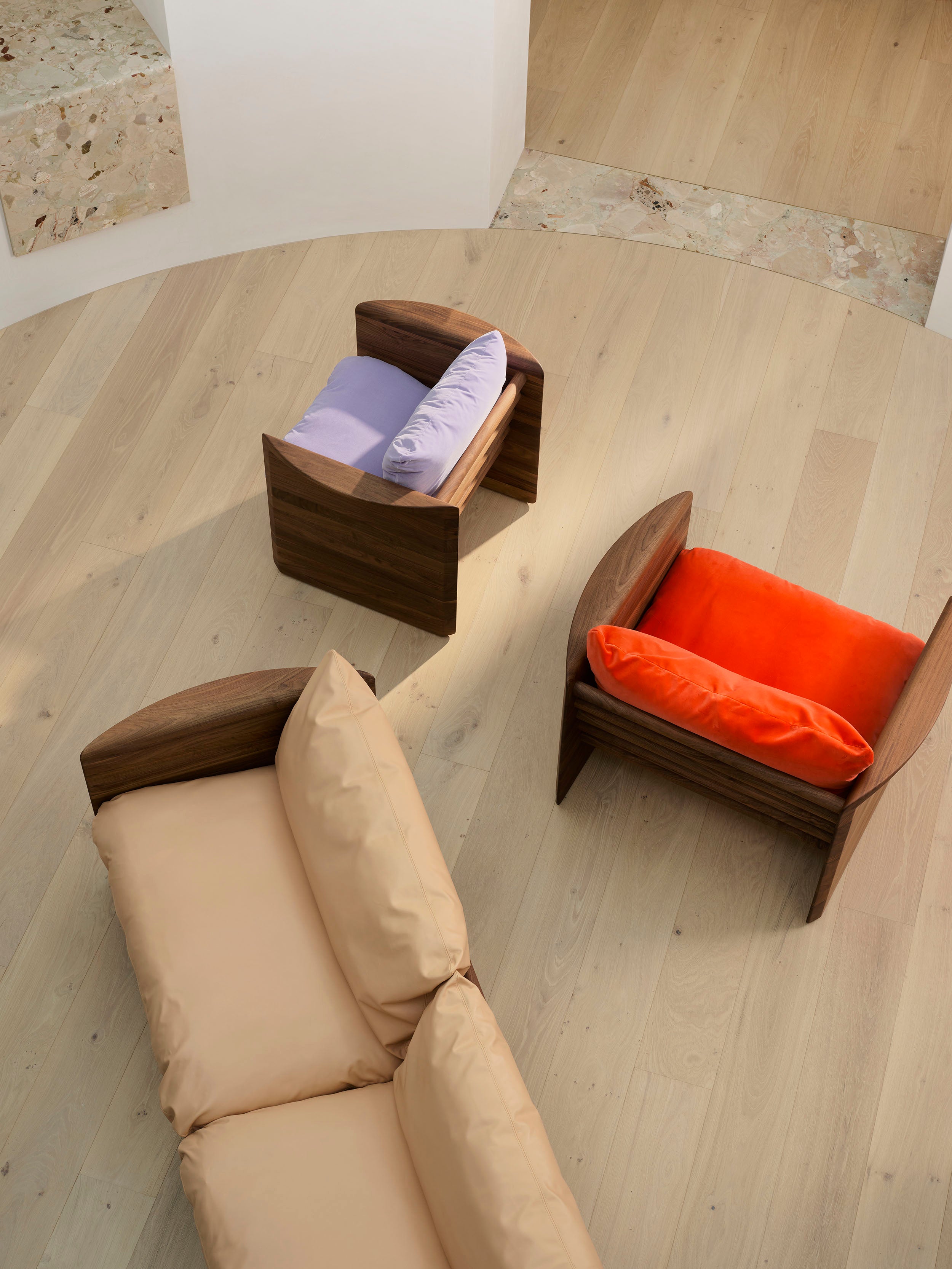 Cove 2 Seat Sofa - Walnut