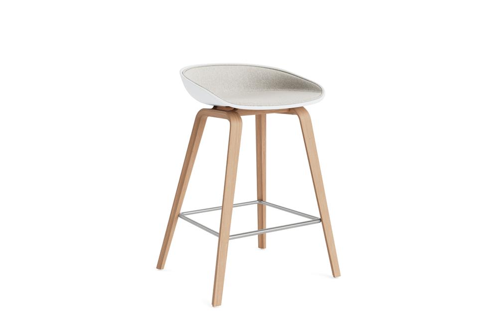 AAS32 Stool - Kitchen Height, Front Upholstery