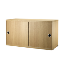 String Cabinet with Sliding Doors