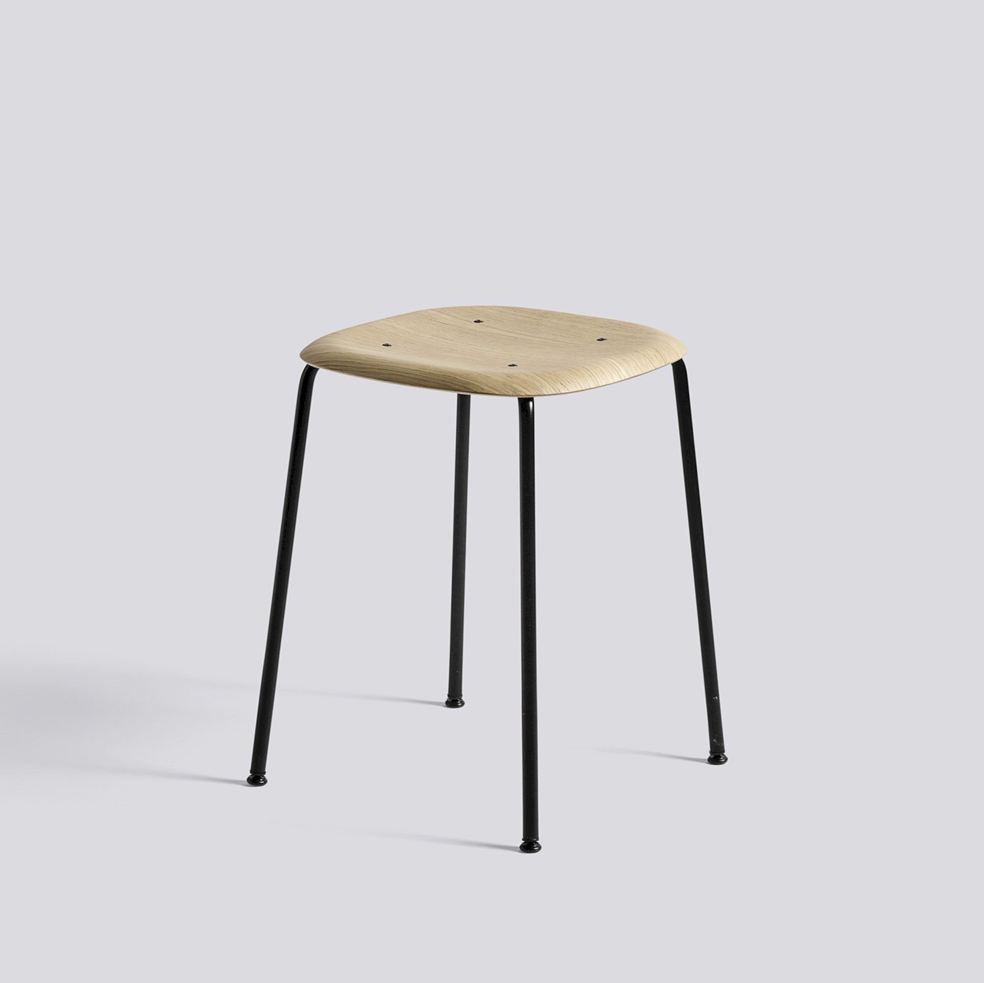 Soft Edge 70 Stool, Oak Seat