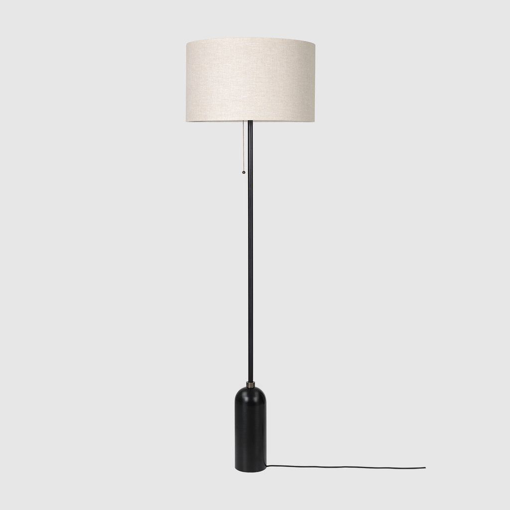 Gravity Floor Lamp Blackened Steel Base