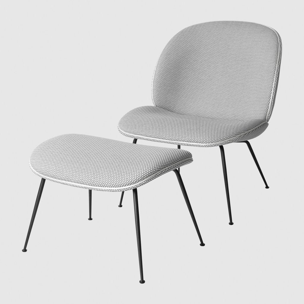 Beetle Ottoman with Black Matt Base