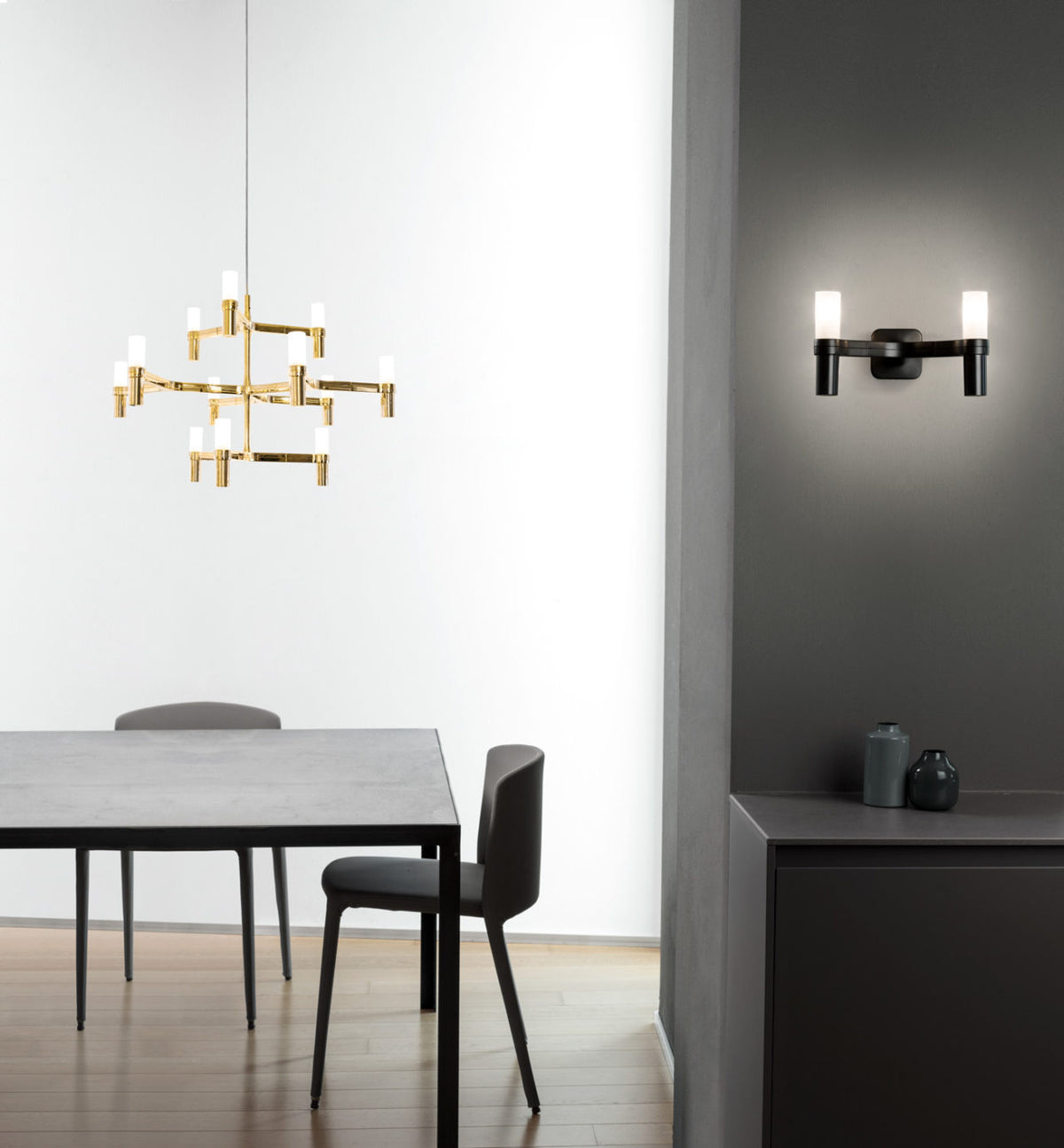 Crown Wall Light, 4 Arms