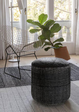 Tres Persian Pouf - Black