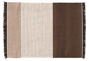 Tres Stripes Chocolate Rug - 80x240cm