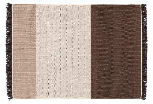 Tres Stripes Chocolate Rug - 300x400cm