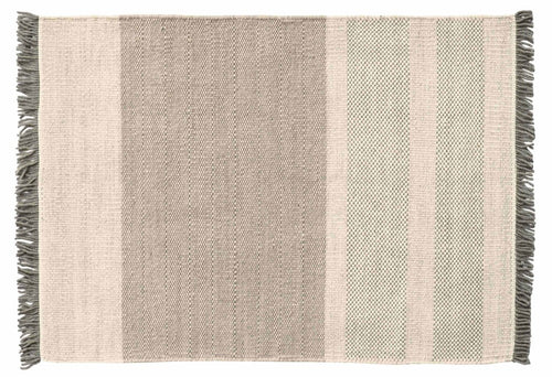 Tres Stripes Pearl Rug - 80x240cm