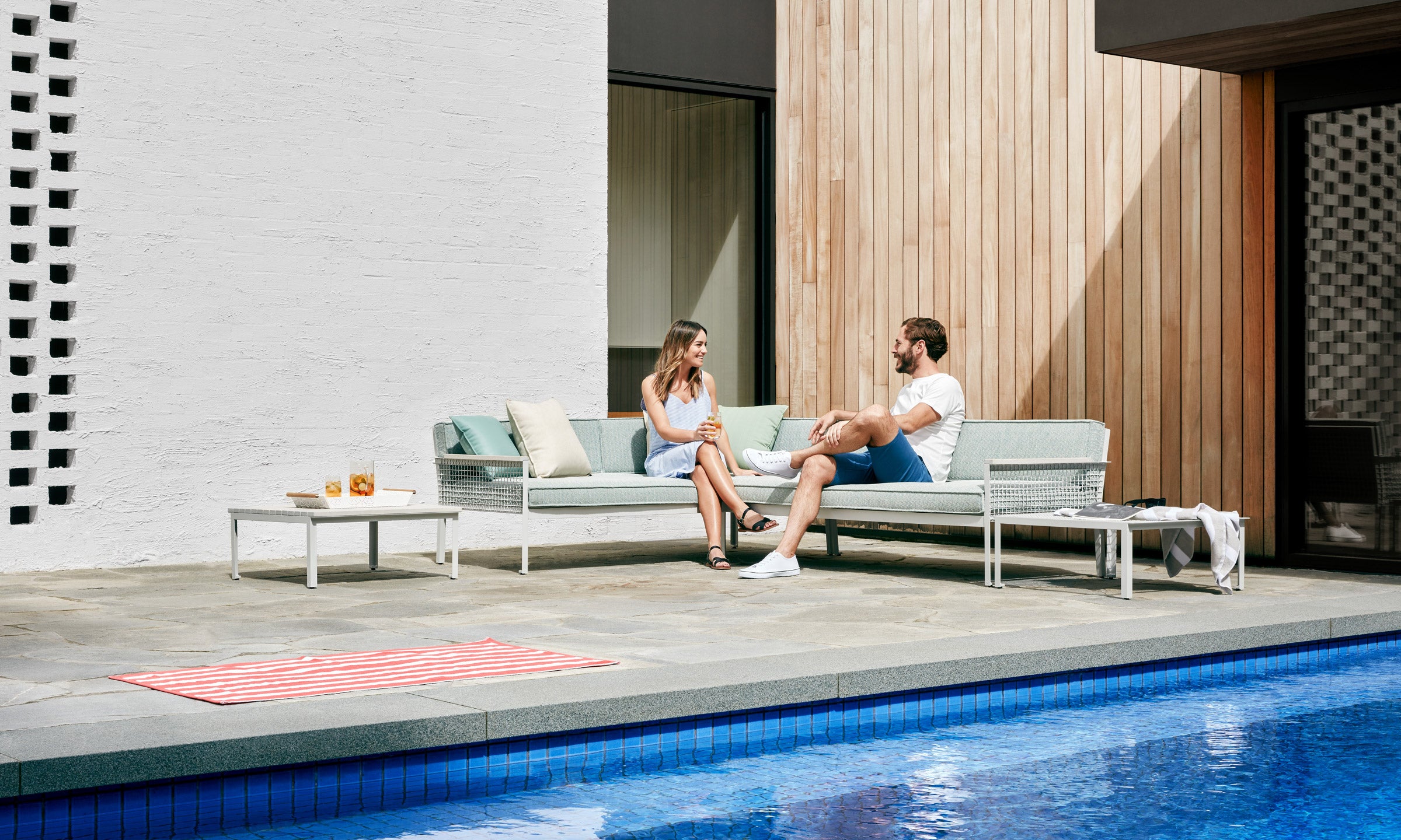 Breeze Coffee Table - Timber 75x75x32H