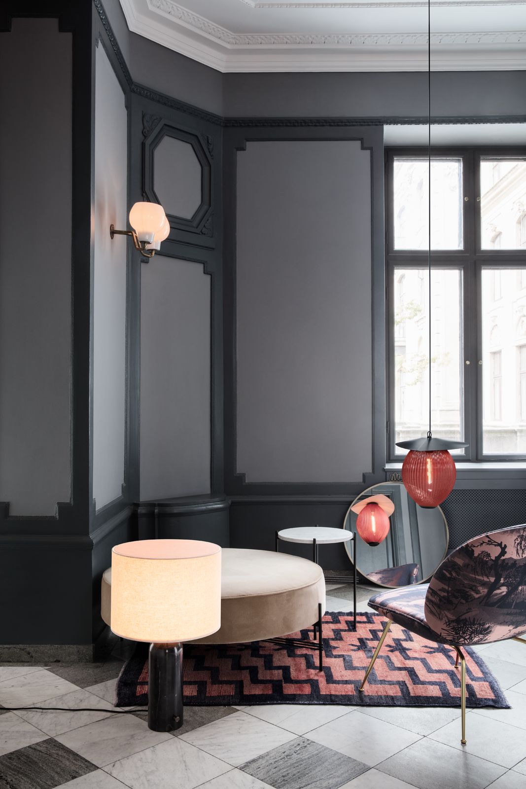 TS Pouffe, Round - Ø105 Ful Uphol