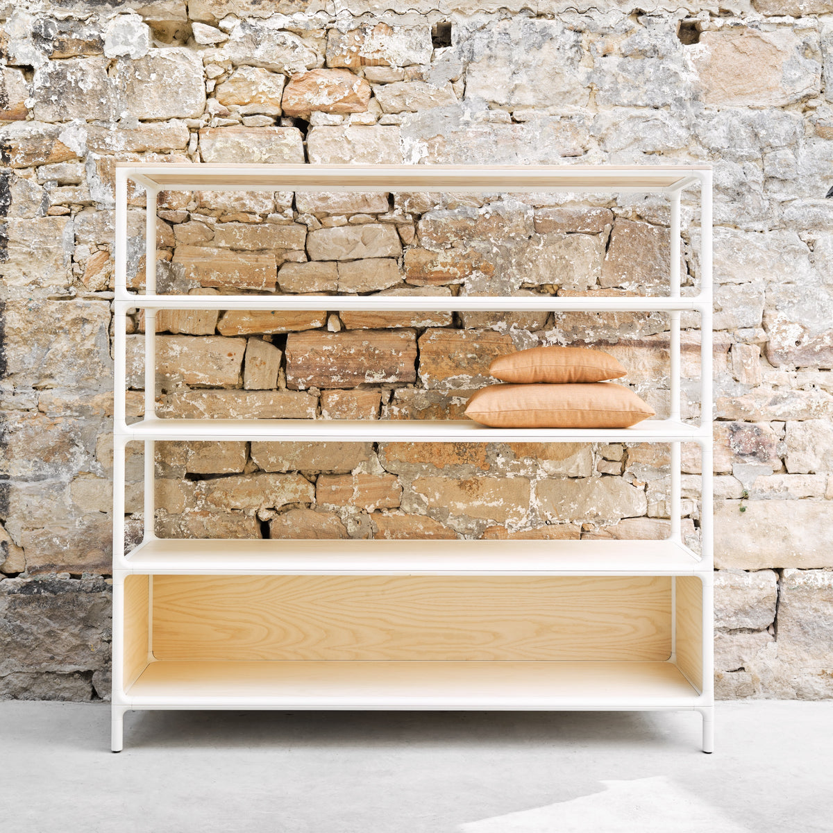 Molloy shelving - 1800x450, Ash/white