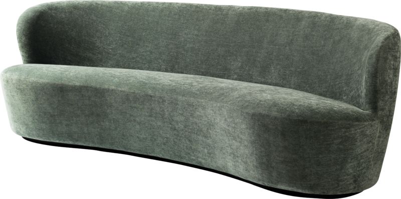 Stay Oval Sofa - 240x95, Black Base Ful