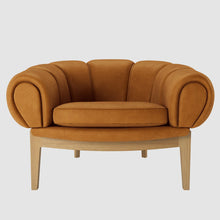 Croissant Lounge - Full Uphol, Fab, Oak