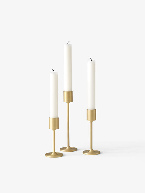 Collect Candleholder SC58, Brass. H13cm.