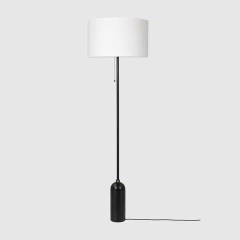 Gravity Floor Lamp Blackened Steel Base