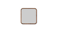 Silhouette Mirror Walnut 70 x 70 cm
