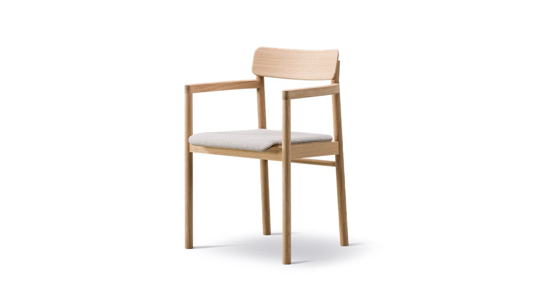 Post Armchair - Seat Upholstered
