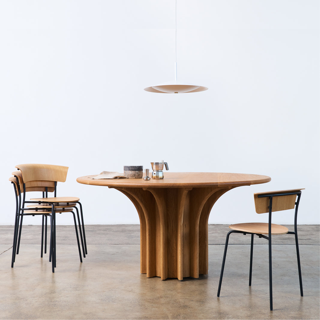 Rib Timber Table - Oak