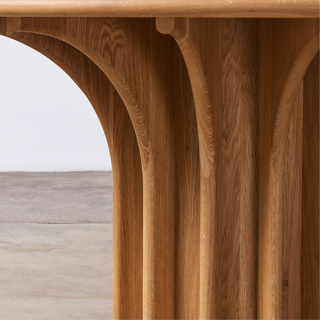 Rib Timber Table - Oak