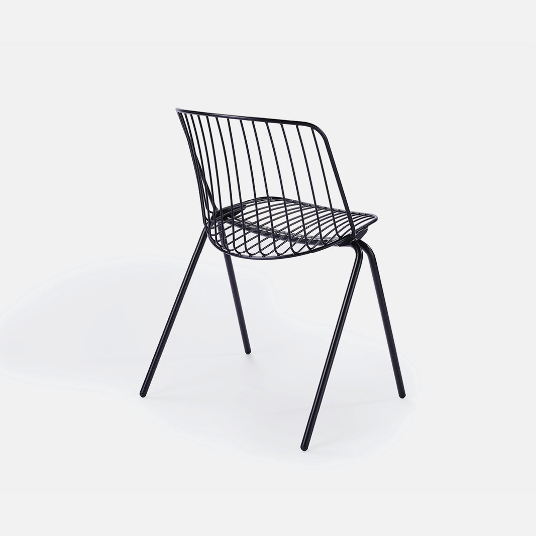 Terrace Stacking Chair Black