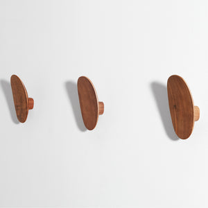 Luna Wall Hook Large Walnut