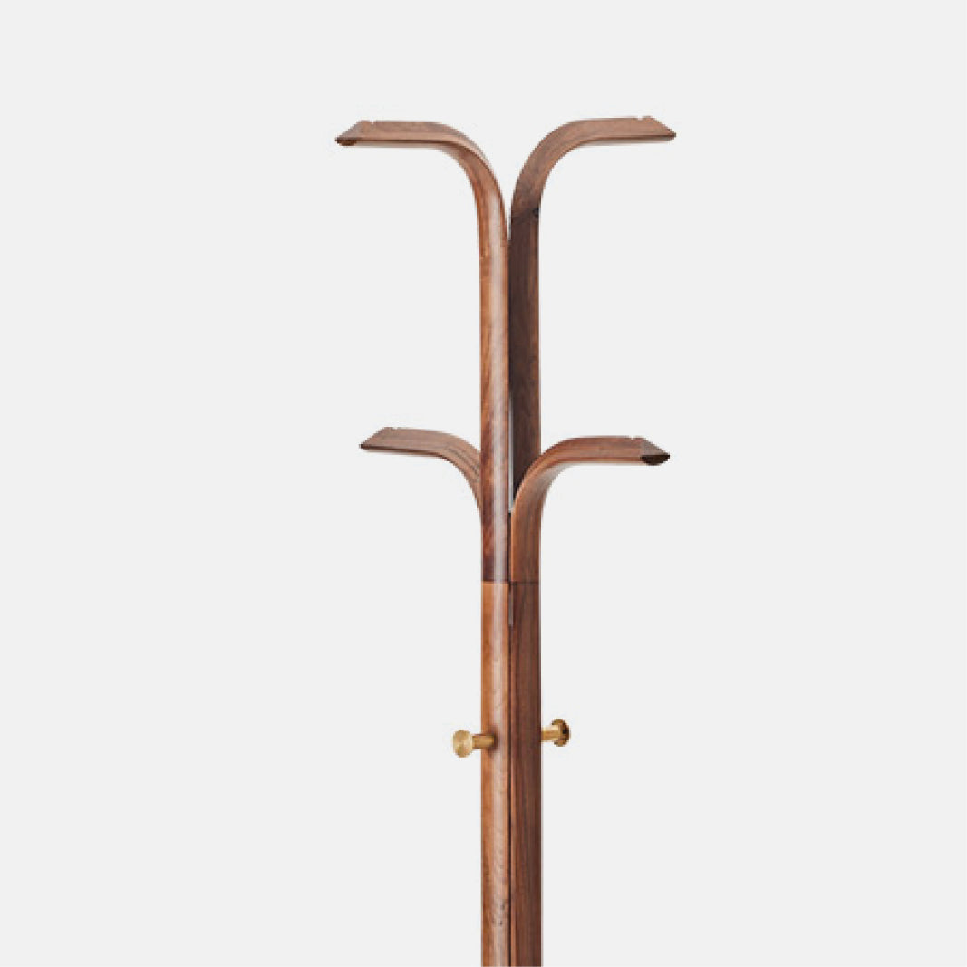 Furl Coat Stand Walnut