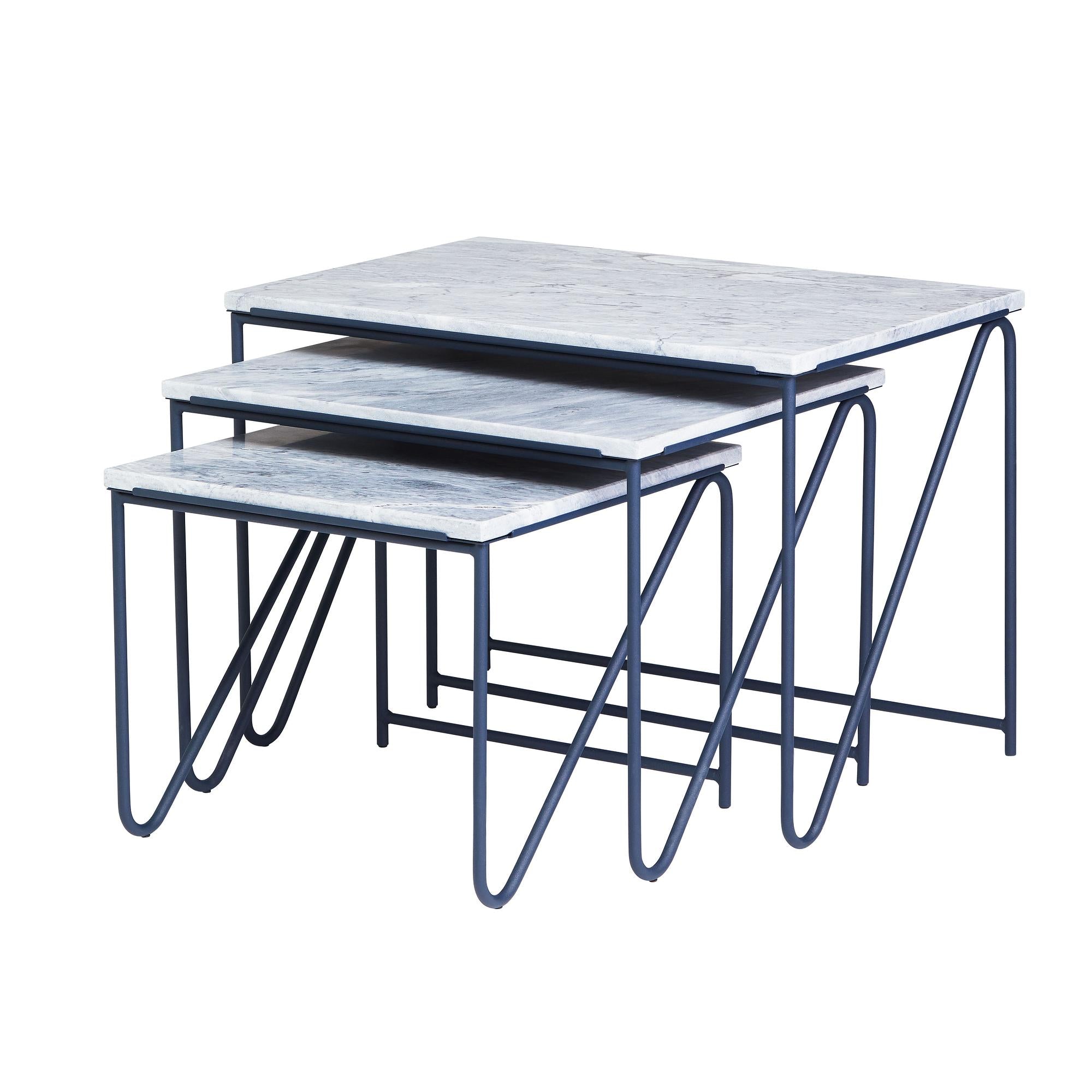 Triptych Nesting Tables - Set Of 3