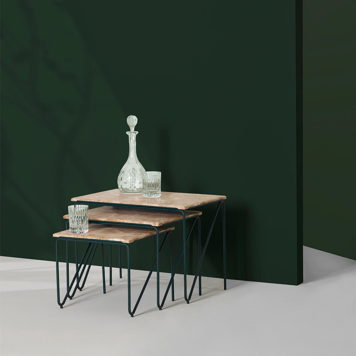 Triptych Nesting Tables - Set Of 3
