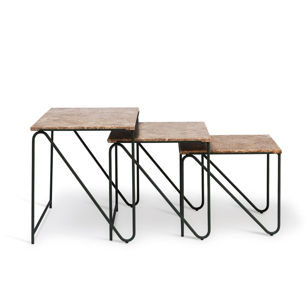 Triptych Nesting Tables - Set Of 3