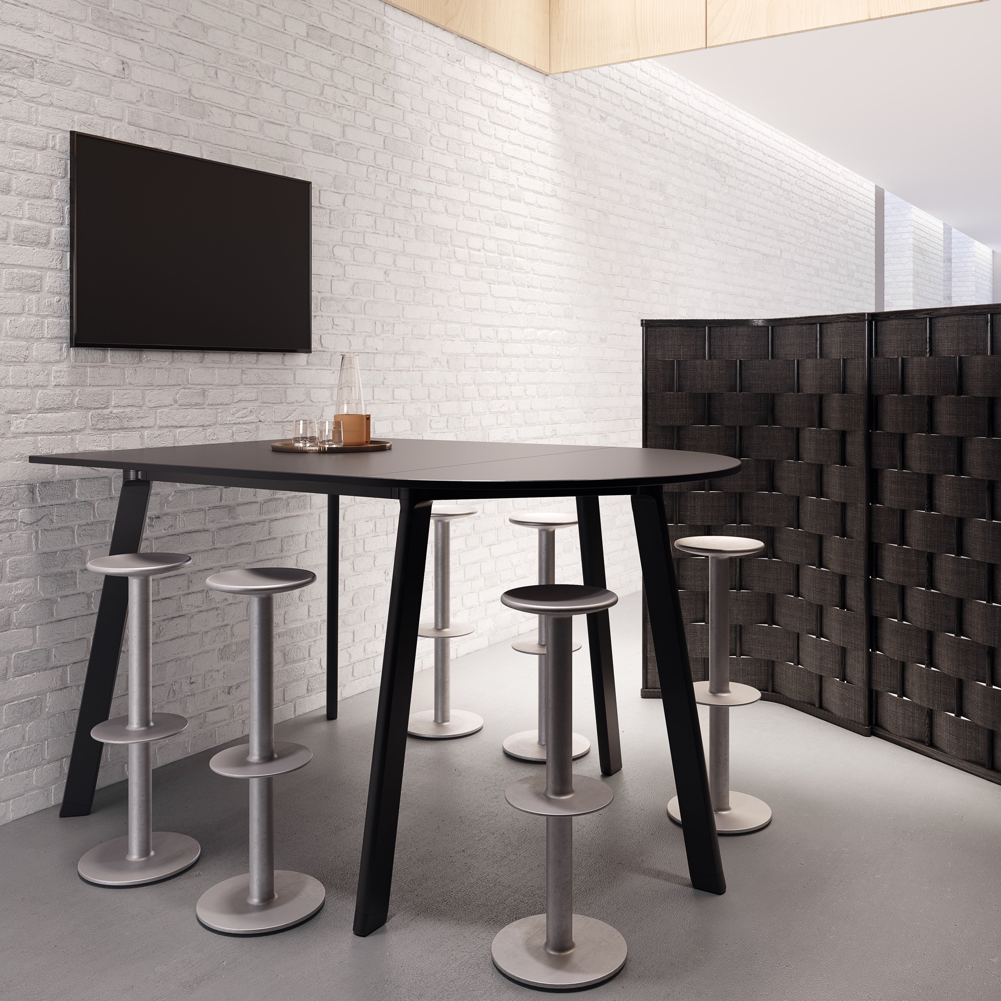 Rev stool, height adjustable