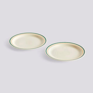 Sobremesa Plate Green and Sand Set Of 2