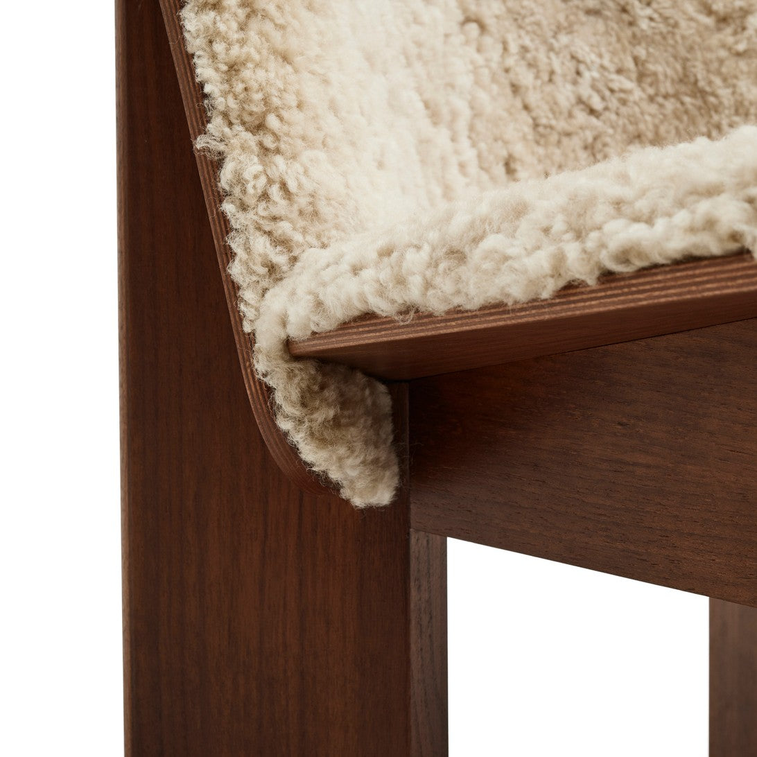 Chisel Lounge Chair - Front Uph, Walnut