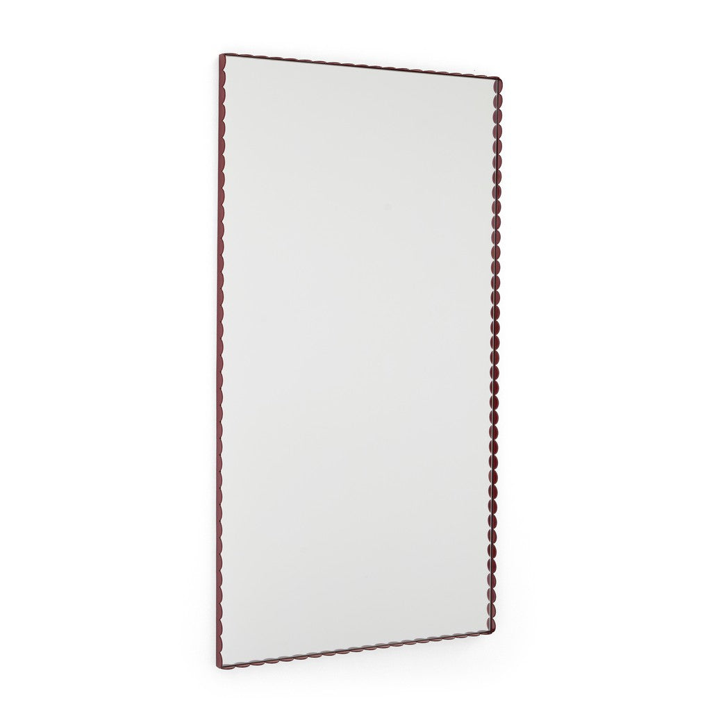 Arcs Mirror - Rectangle L Burgundy