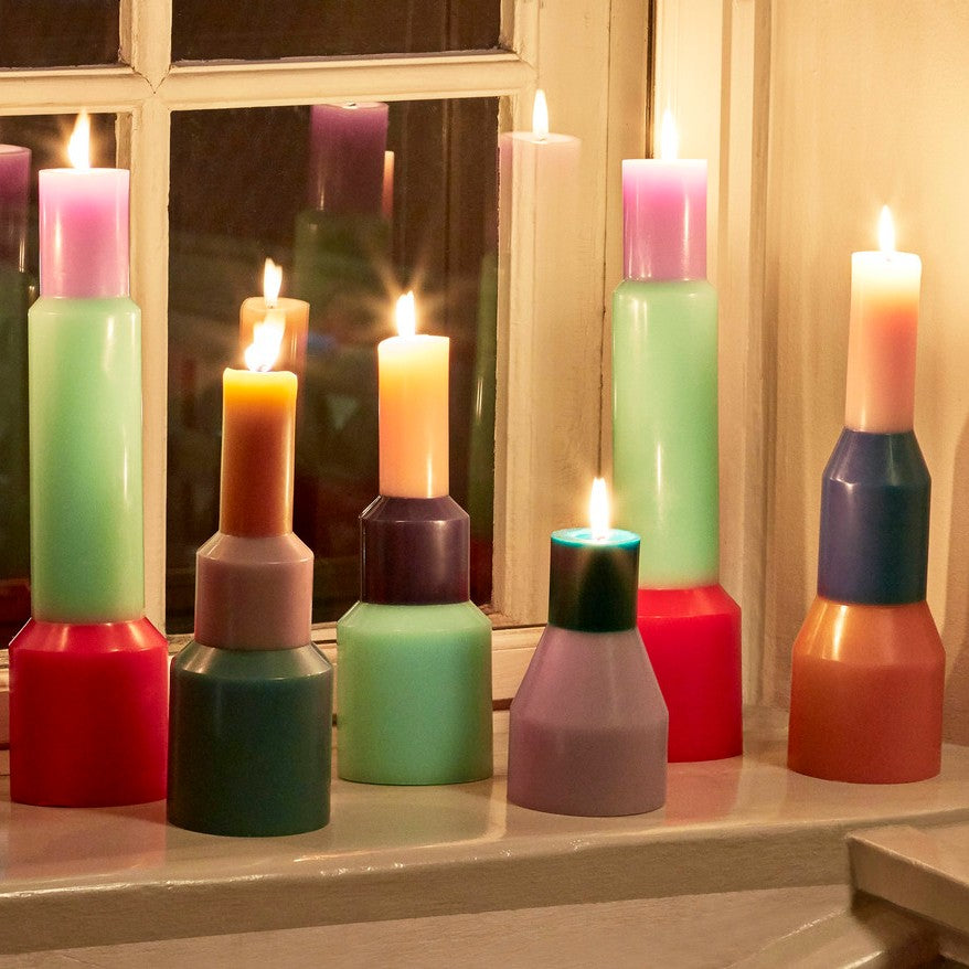 Pillar Candle Light Blue Small