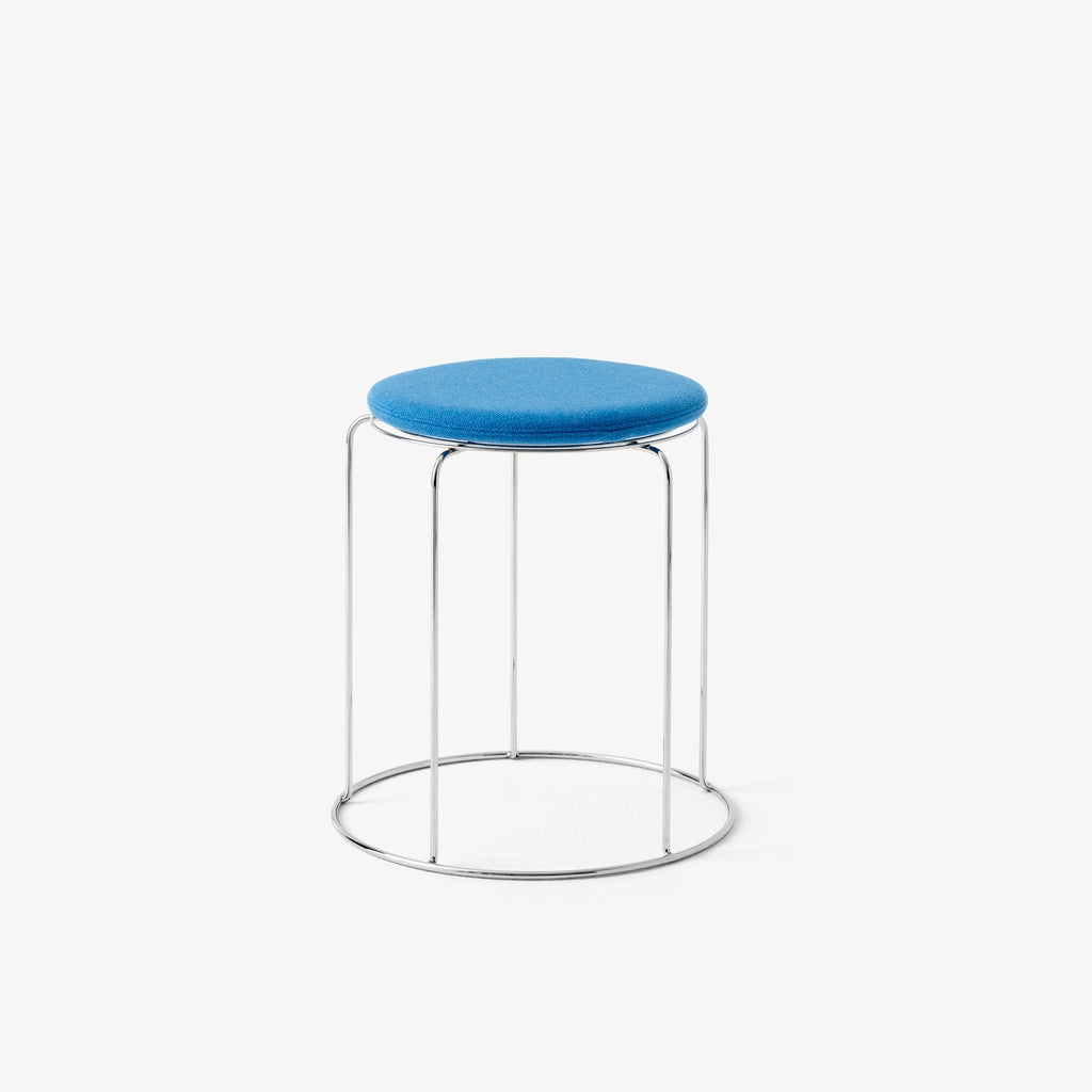 Wire Stool VP11, Seat Pad Ø: 36cm