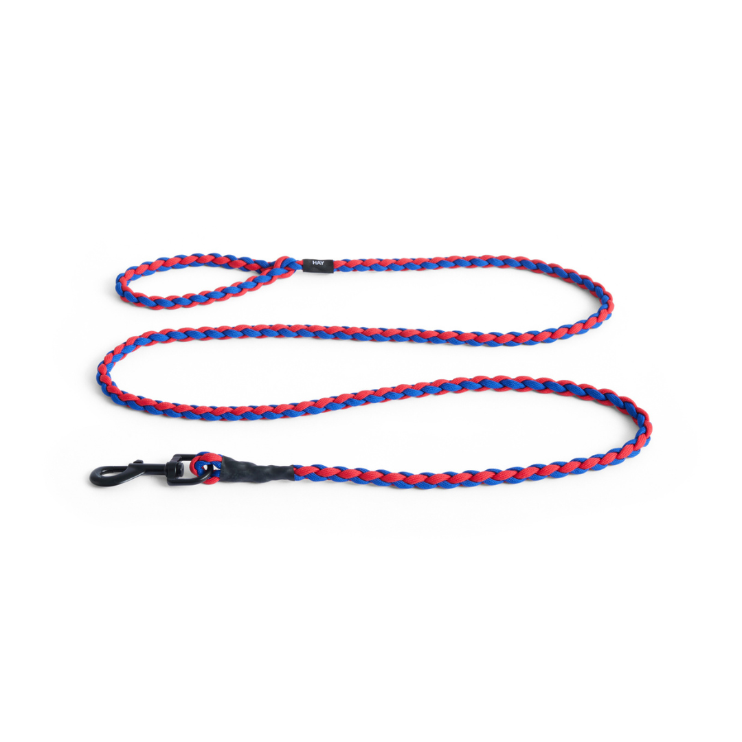 HAY Dogs Leash, Braided - Red, Blue
