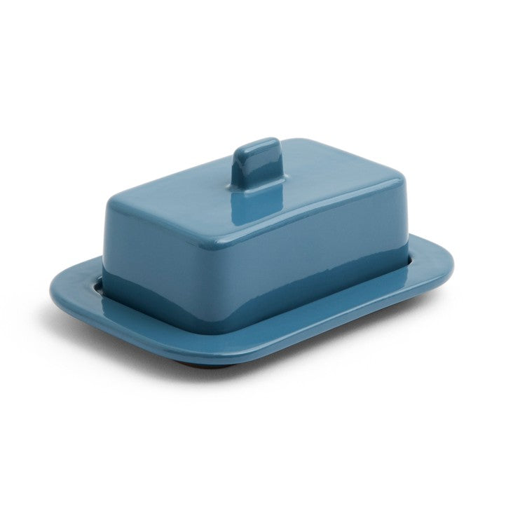 Barro Butter Dish, Dark Blue