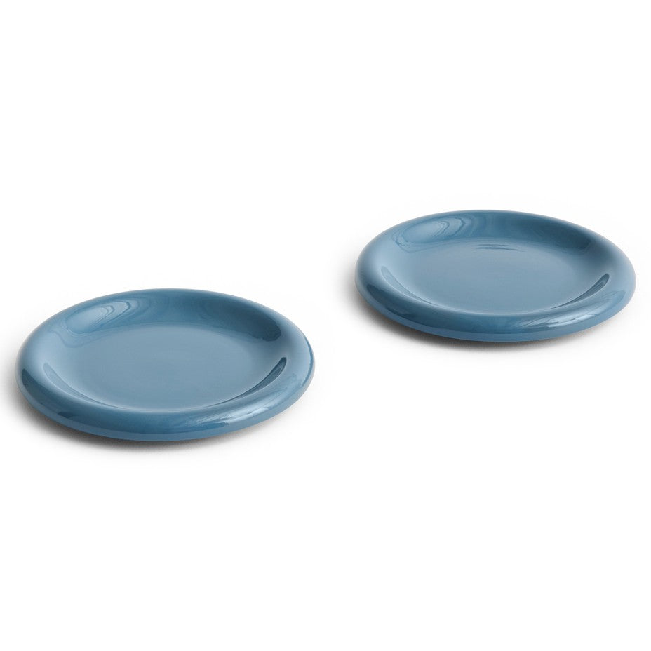 Barro Plate, Ø18 Dark Blue (Set of 2)