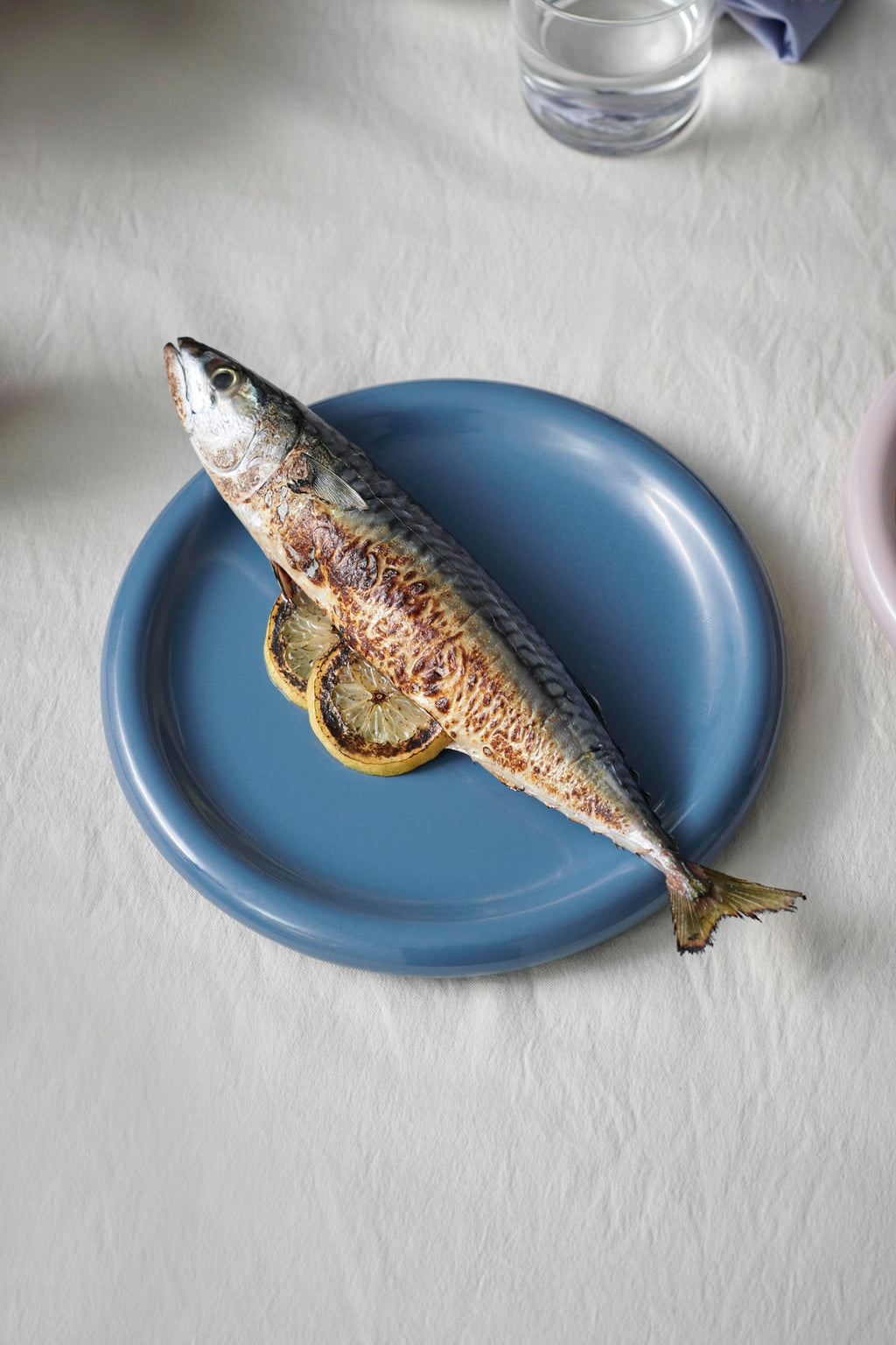 Barro Plate, Ø24 Dark Blue (Set of 2)