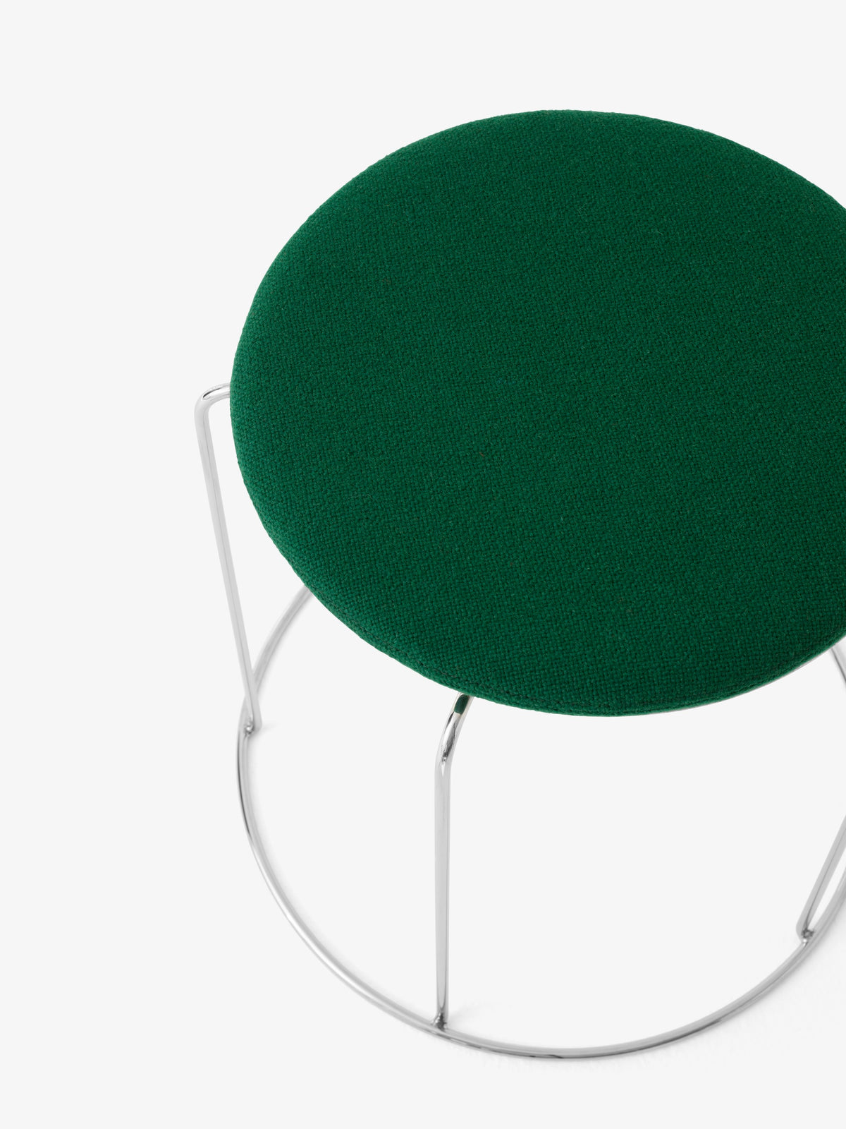 Wire Stool VP11, Seat Pad Ø: 36cm