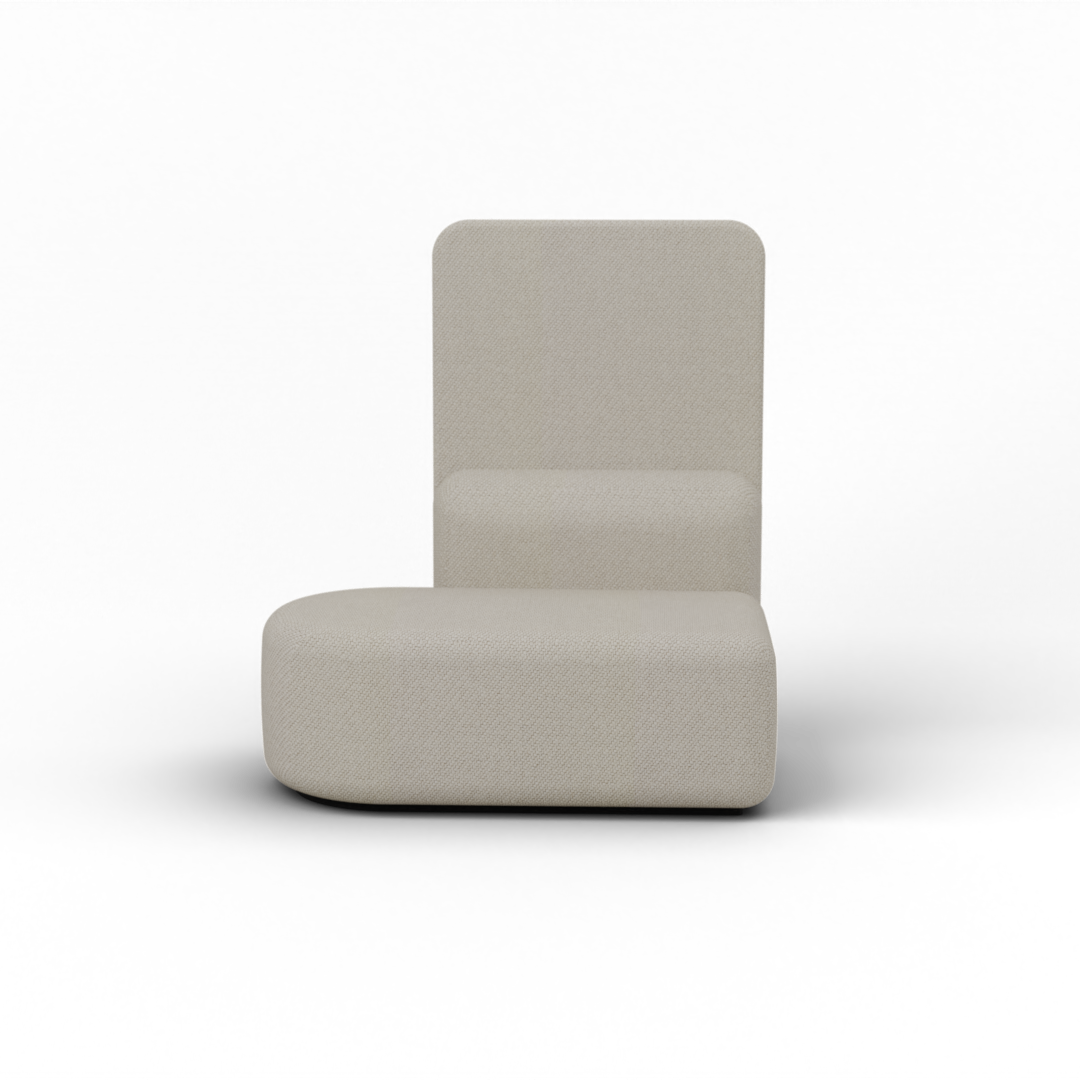 Mega Tulip Round Chaise RIGHT highBack